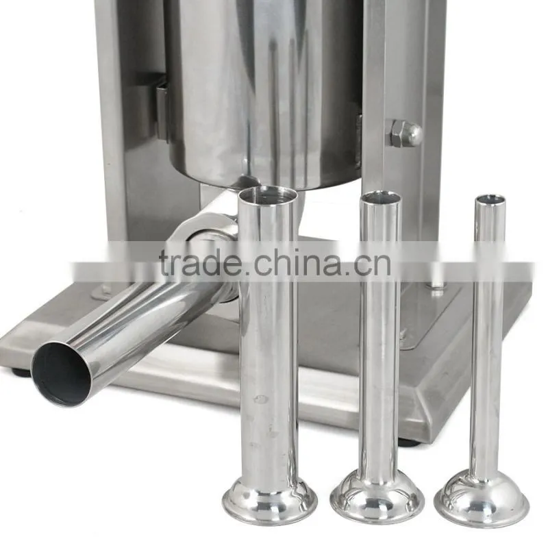5L Vertical Commercial Sausage Stuffer 15LB Two Speed Stainless Steel Meat Press