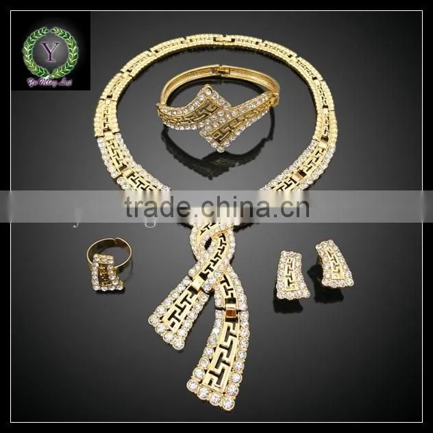 New Arrival 4pcs/set 18K gold plated Jewelry set for woman bag and dress,jewelry set AHK1092