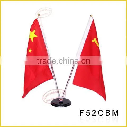 High Quality flag for table top flags Desk flag with metal pole and base