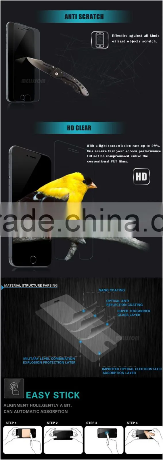 New products 3D Full Cover Ainy Tempered Glass Screen Protector For Apple Watch 42mm