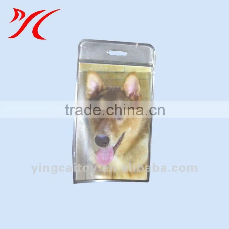 PVC business card holder with logo print freely