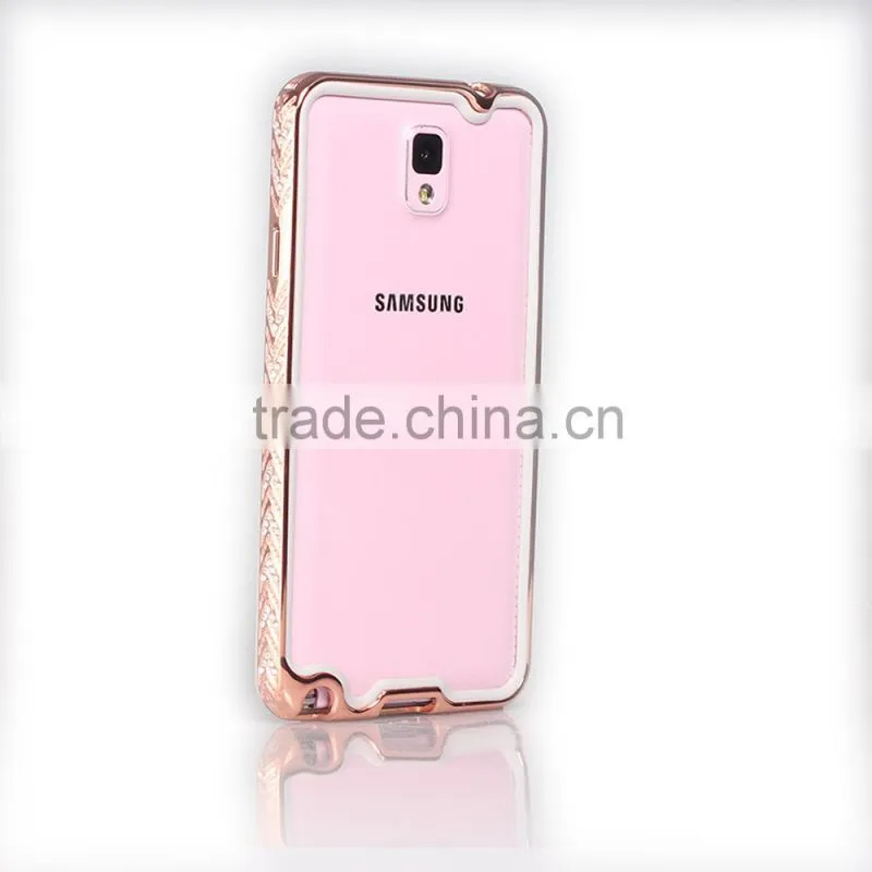 Two Piece Design Mental+TPU Phone Case for Samsung Note 3