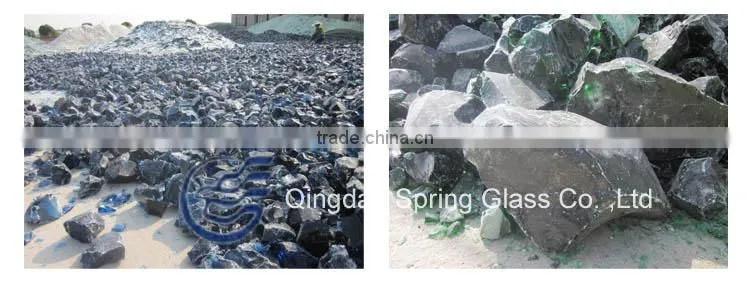 colourful decorative glass chunks