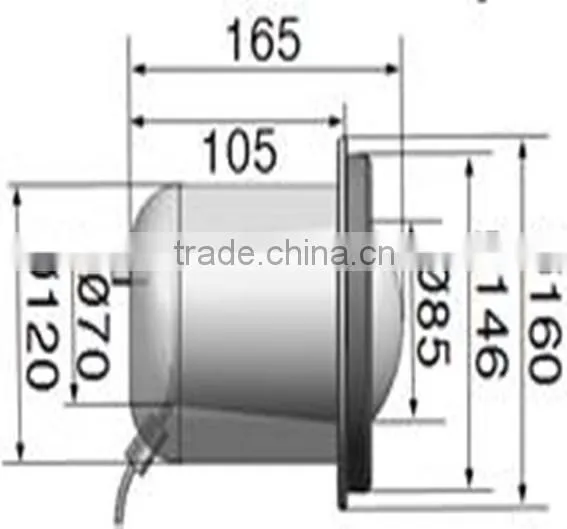 2.5W IP68 durable recessed LED underwater light
