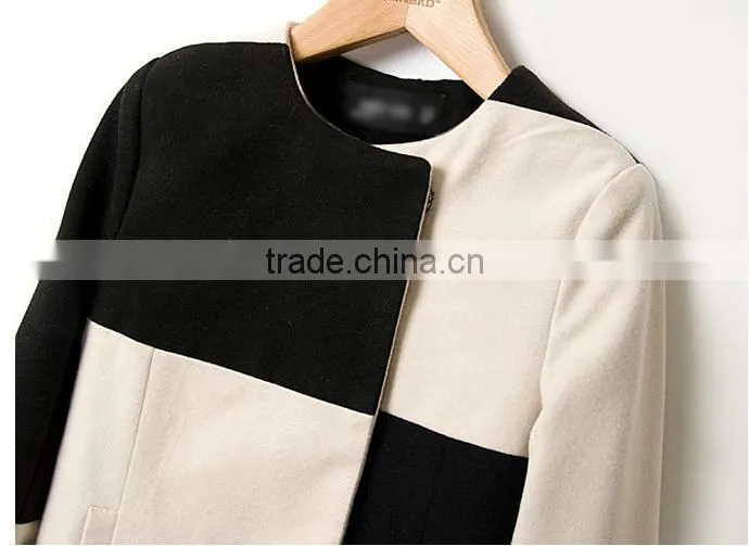 European designer high quality women fashion coats 2015