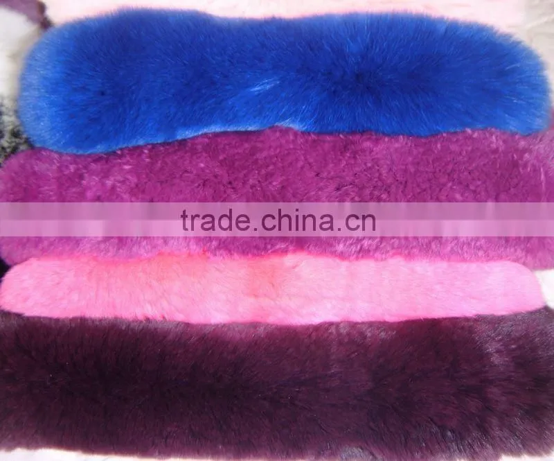 Multicolor Genuine rex rabbit fur plate for garment /ihpone covers