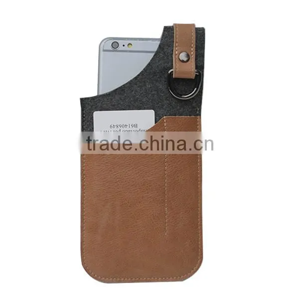 Customized small gift bags for men popular pouch leather case