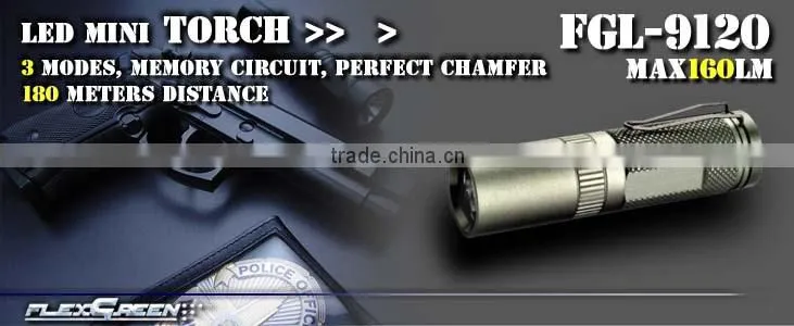 16340 CR123 battery Cree Q5 military mini EDC torch
