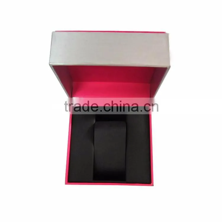 Custom Pink Velvet Paper Watch Git Case For Women.