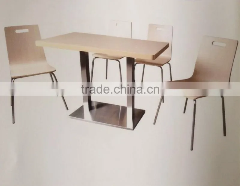 Metal Frame Fastfood Dining Seats & Table