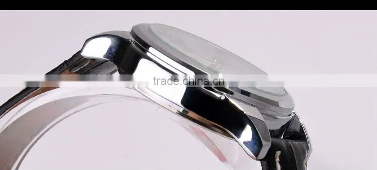 Luxury Automatic Leather Strap Women Wrist Watch Gift