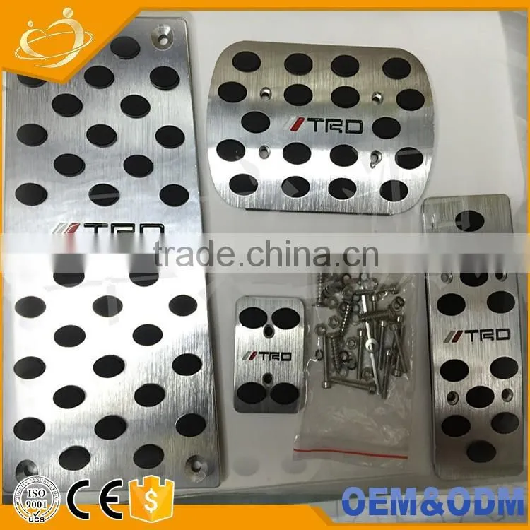 Foot Brake Pedal Cover Aluminium alloy accelerator pedal brake pedal rest pedal car kits for toyota ALPHARD VELLFIRE ESTIMA