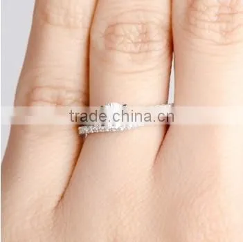 JINSE CZ Wedding Ring Set