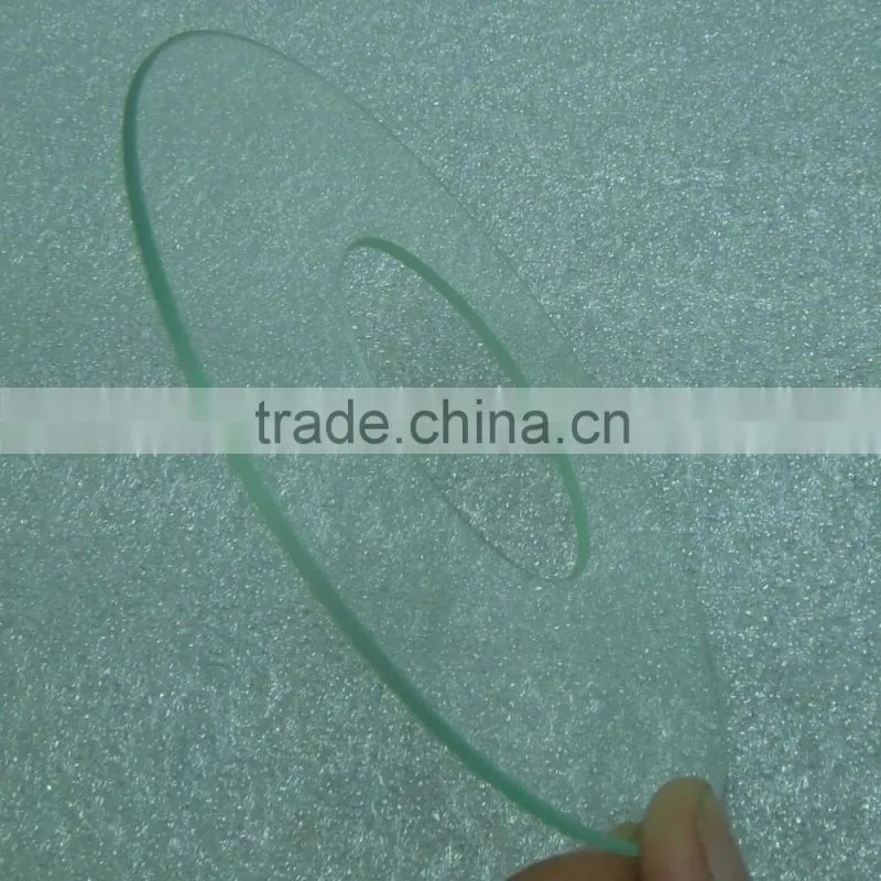 CNC drilling crystal 0.55mm-22mm thickness clear optical lens glass panel