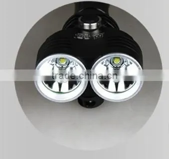 rechargeable T6 two head highpower led flashlight