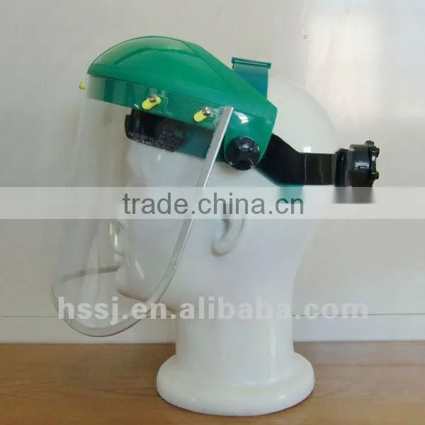 2016 CE standard wire mesh helmet safety full face shield visor,plastic face shield CE face shield visor for helmet
