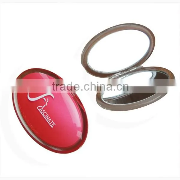 Factory OEM High-end fashion Acrylic cosmetic mirror &Plastic cosmetic mirror