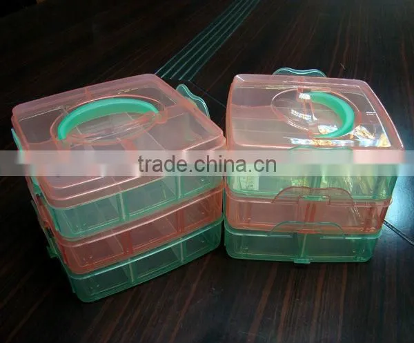 .Plastic container,3pcs same plastic container together with 1 lid