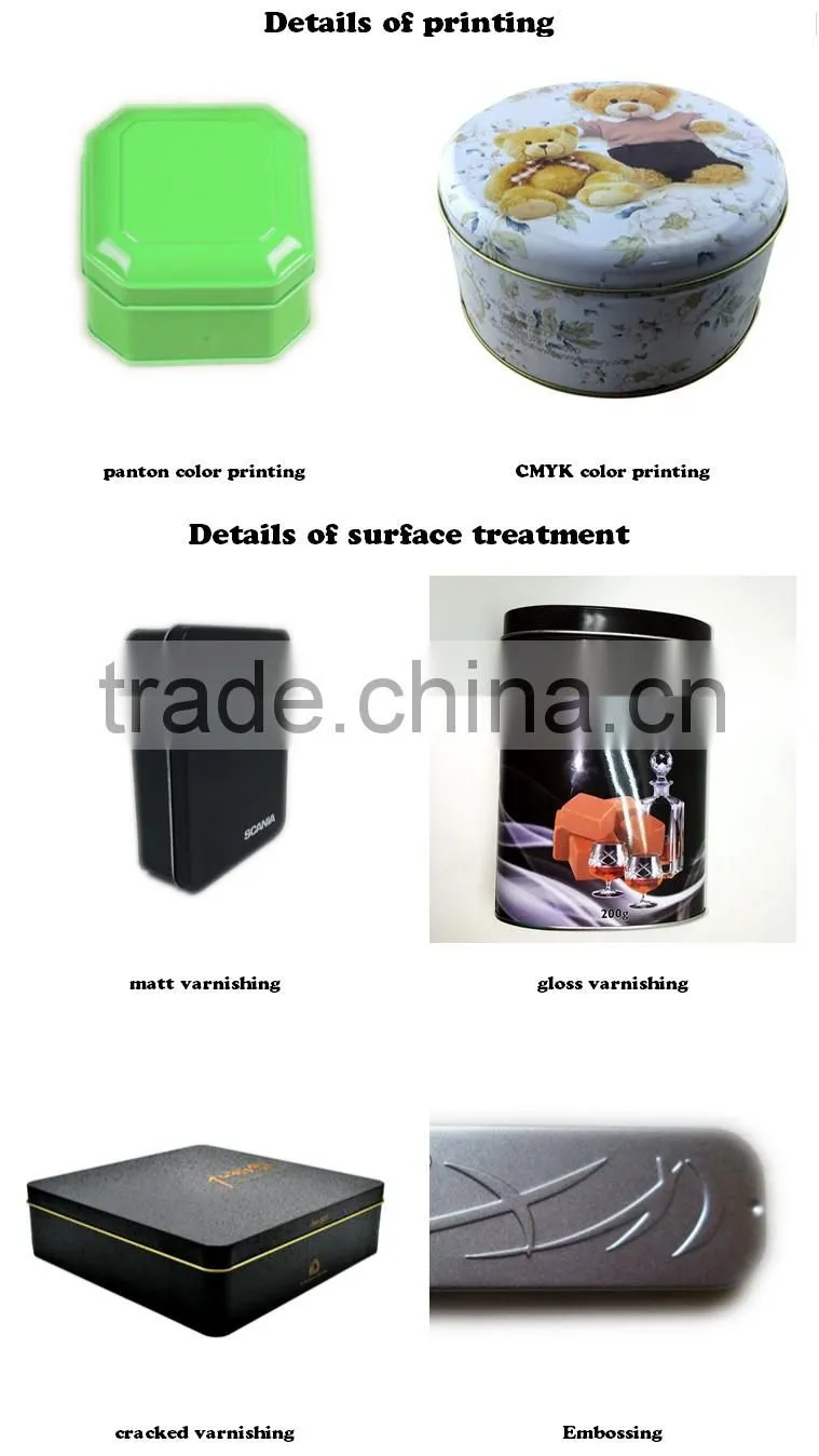 square tea tin cans