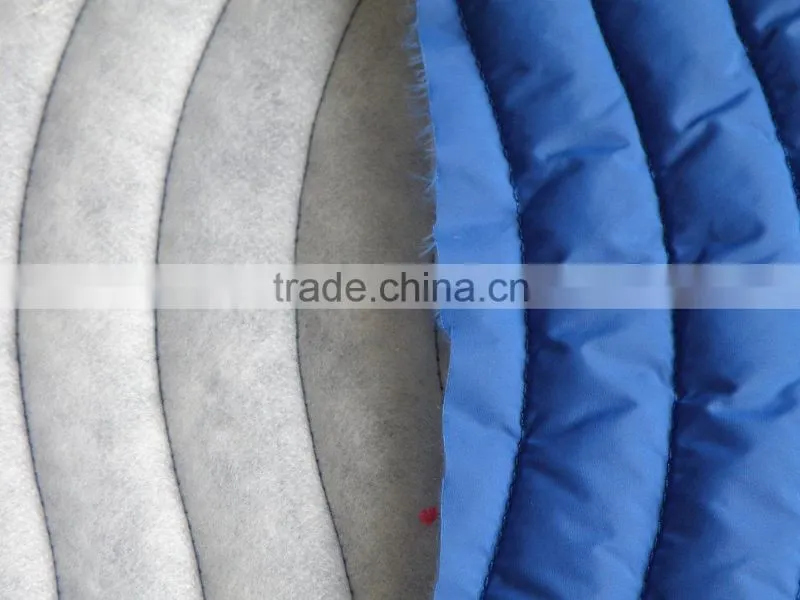 Winter thermal padding cotton stripe quilted embroidery fabric