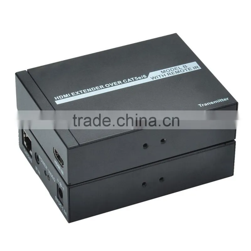 High Cost-effective HDMI Extender over Cat 5e/6 with IR Remote Control