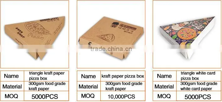 Professional Manufacturer custom easy take types of pizza boxes