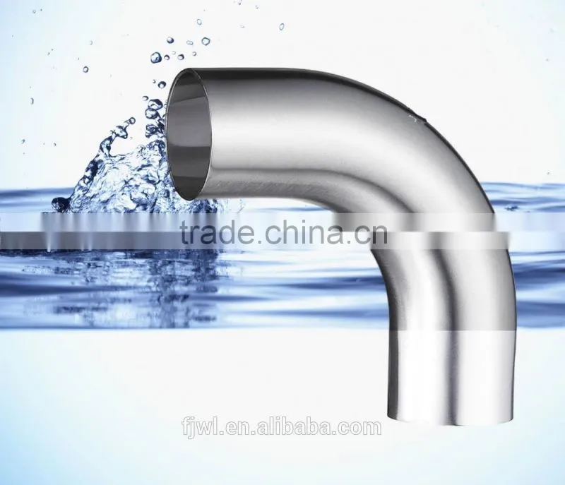 Sanitary pipe fittings stainless steel welded elbow