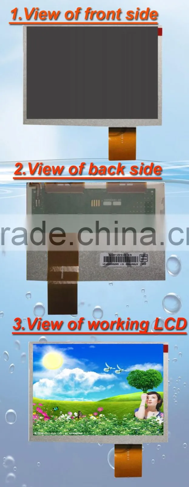5.6inch 640*480 RGB interface 800nits sunlight readable screen lcd