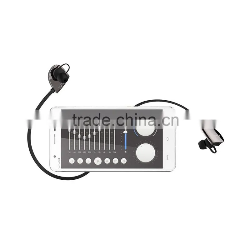 wireless Sport mini bluetooth 4.0 neckband headset for mobile with RoHs CE FCC