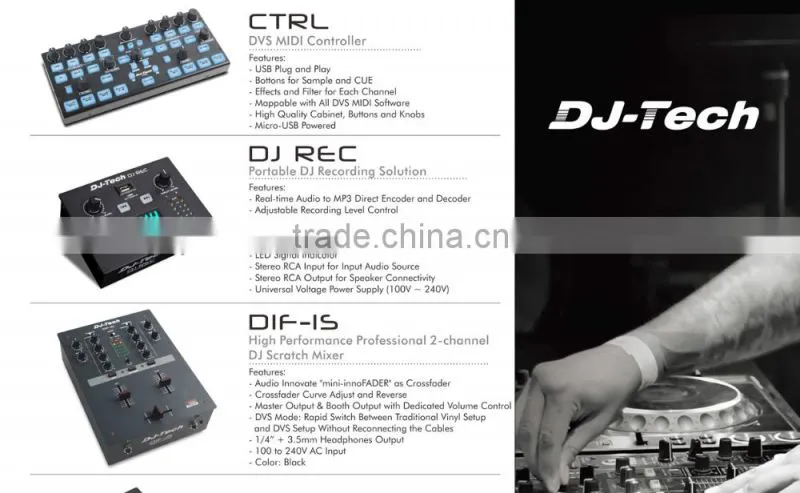 digital mixer console professional software USB Plug and Play dj music midi controller