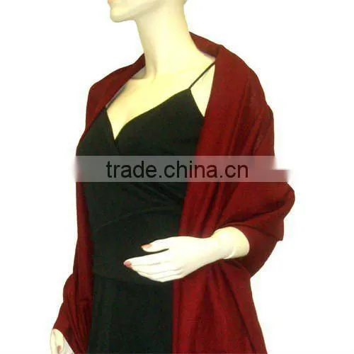 100% viscose womens pashmina shawl
