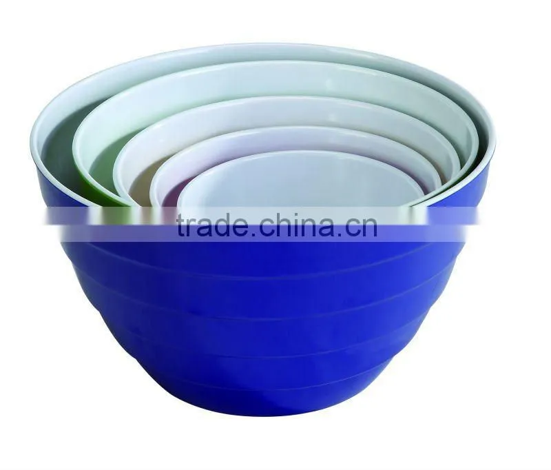 4pc green color melamine mixing bowl