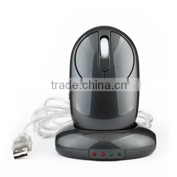Rachargeable wireless optical mouse 2.4ghz computer mouse with usb cable docking station