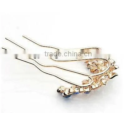 Hot selling rhinestone hair comb young beauty women BY 1864