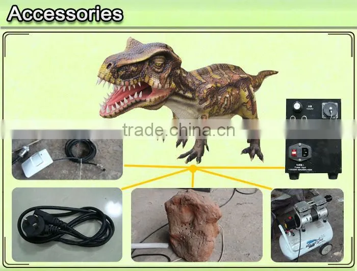 2014 New amusement park realistic dinosaur sculpture for sale