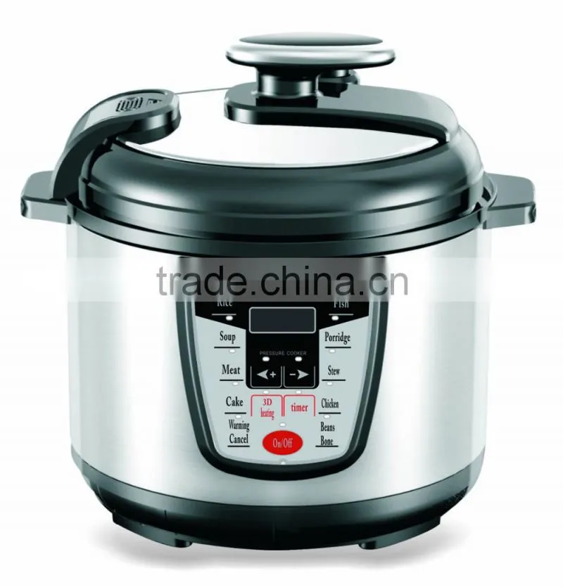 2016 home appliance import 3D heating golden purple 5L electric cookware pressure cooker 8-in-1 multi cookers enjoy