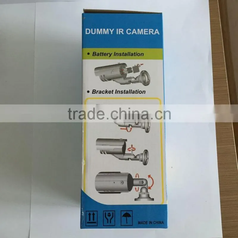 Mock Security Surveillance Dummy CCTV Camera With Flashing Red LED & Fake IR LED