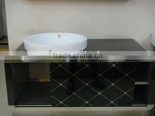 China products 304 stainless steel cabinet bathroom vanity GD2002