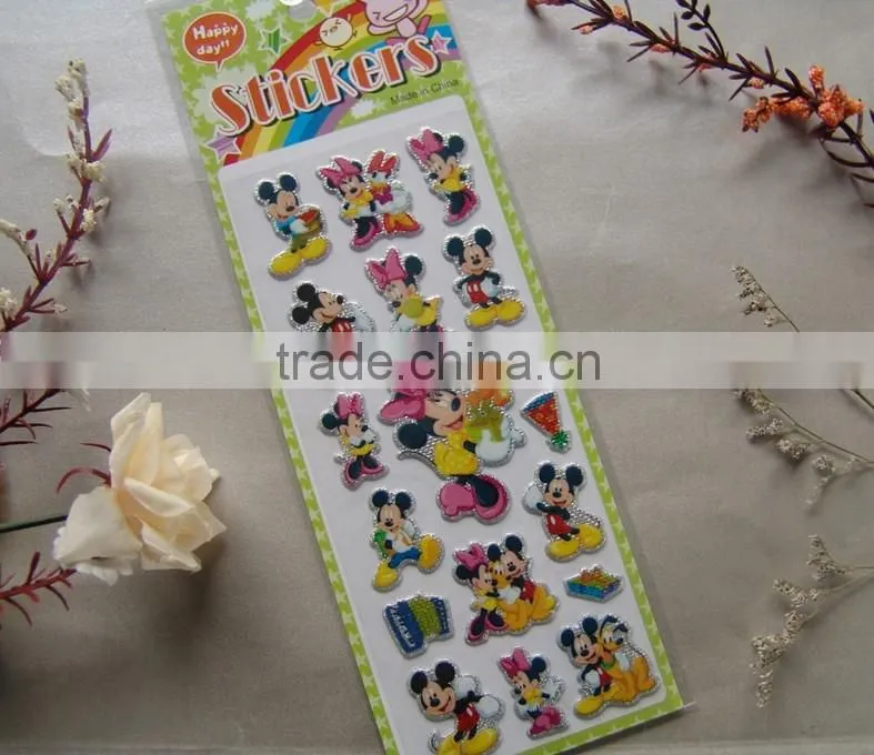 removable promotional gift 3d foam sticker,Non-toxic 3d foam sticker