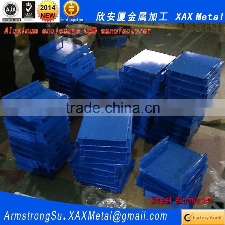 XAX27Alu OEM ODM customized laser cut bend weld plate aluminum network switch case