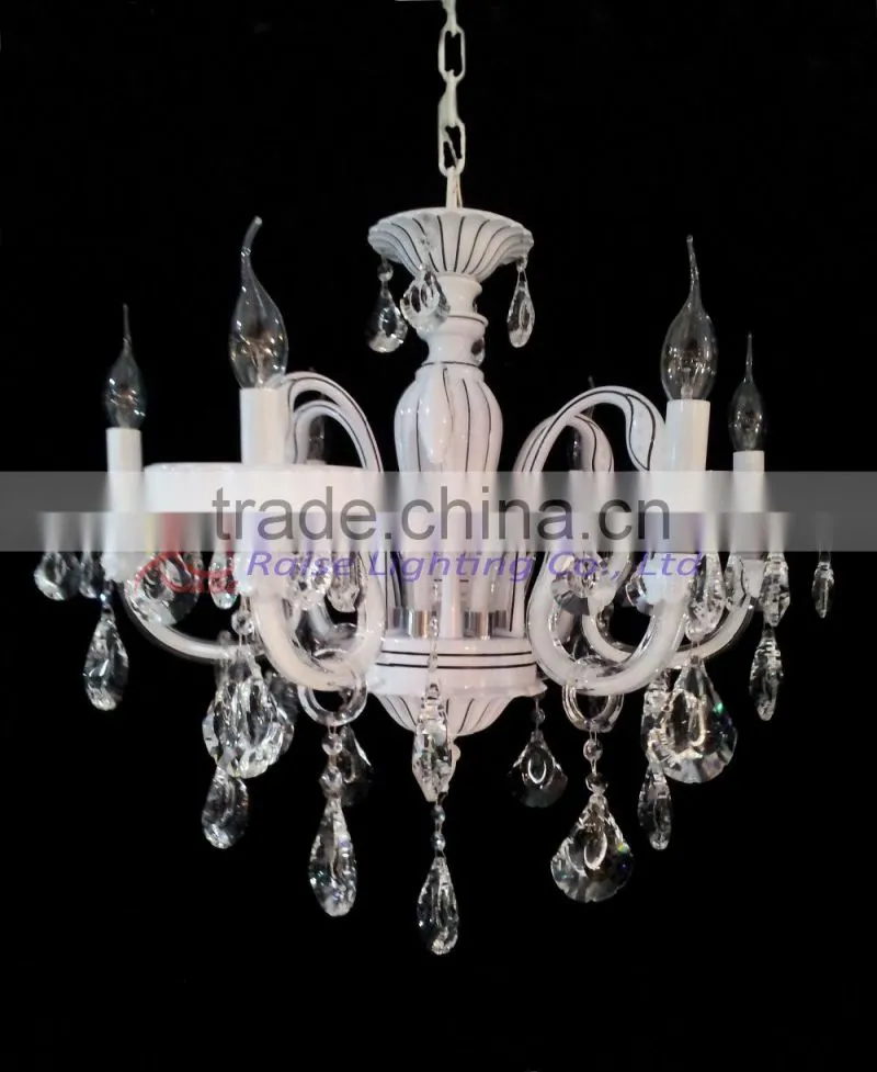 Vintage glass crystal led pendant light