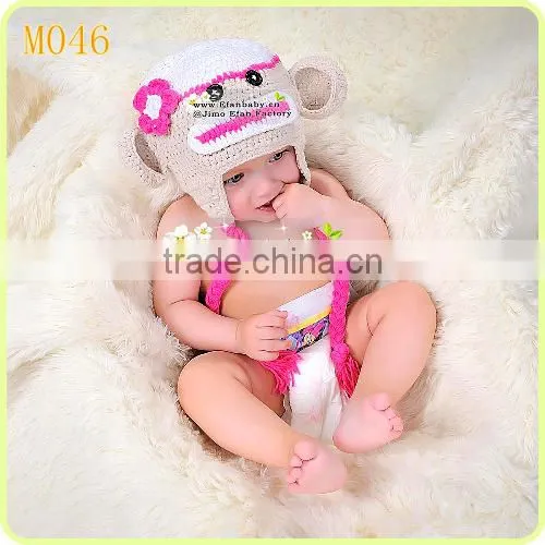 baby crochet beanie monkey hats crochet pattern infant caps