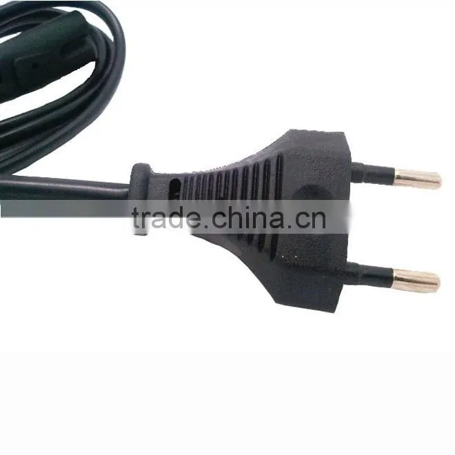 Copper conductor ac power cord for tv 2 pin ac power cord
