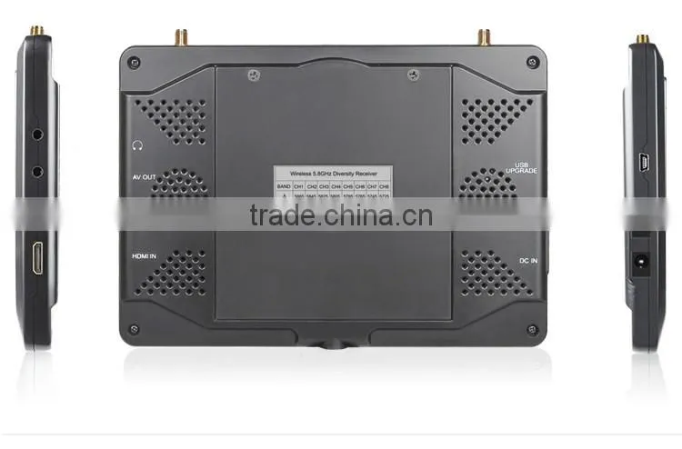 7 inch wireless audio video transmitter receiver lcd monitor built in battery 32 ch 5.8g drone parts