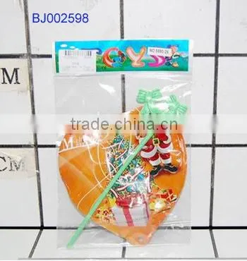 Funny Christmas toys for kids small pull toy milu deer cart with Santa