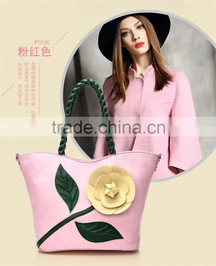 Big Tote Floral Embroidery Sling Bags New Style Ladies Handbags
