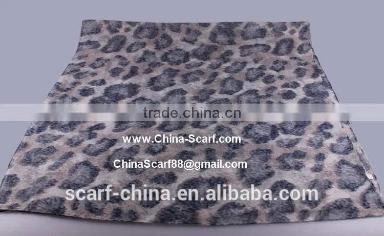 Wholesale voile leopard scarf