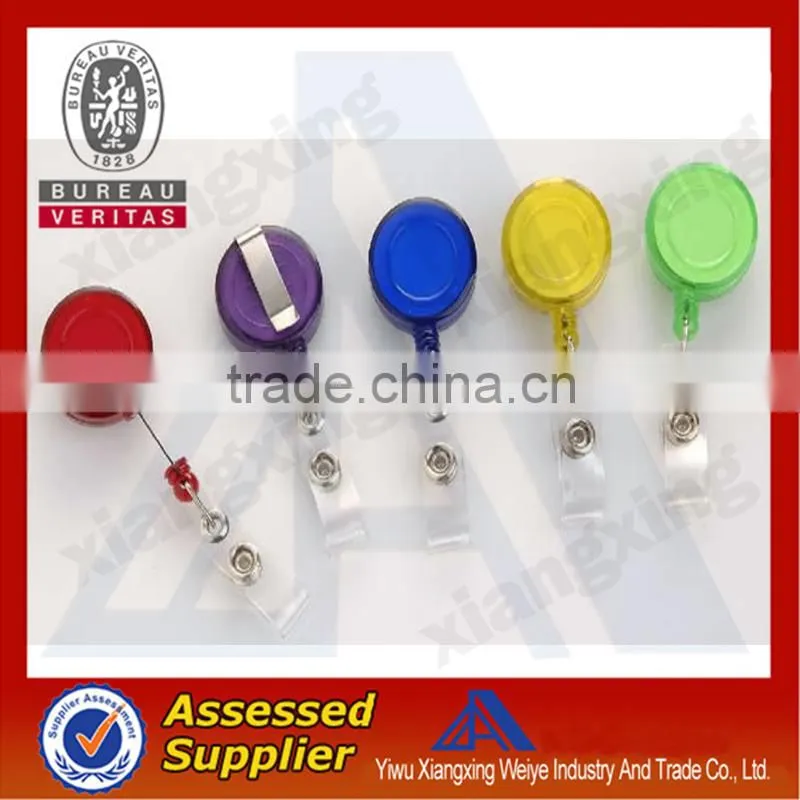 ABS material promotional gifts custom new badge reel pull reel