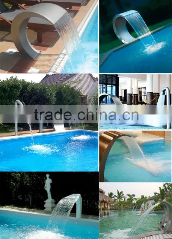 Swimming pool spa nozzle, water curtain ornaments, garden decorative indoor water wall fountains