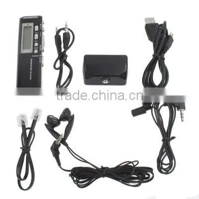Support Telephone recording VOX function 4GB Digital Voice Recorder Dictaphone MP3 Player
